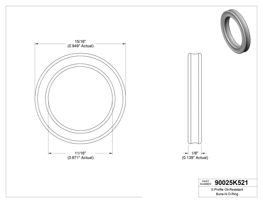 Technical drawing - 90025K521